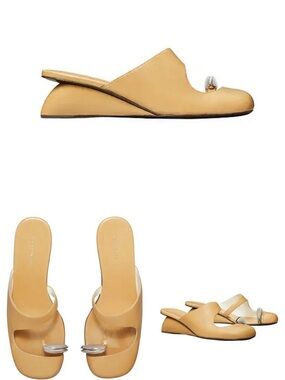 Tory Burch Pierced Wedge in color cantucci with silver piercing